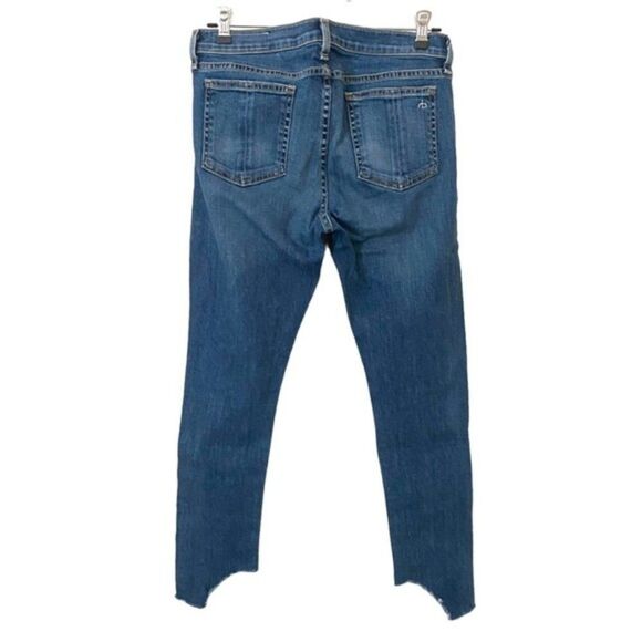 RAG & BONE Capri Distressed Ankle Skinny Denim in Hampton Sz 29‎ - Picture 4 of 5
